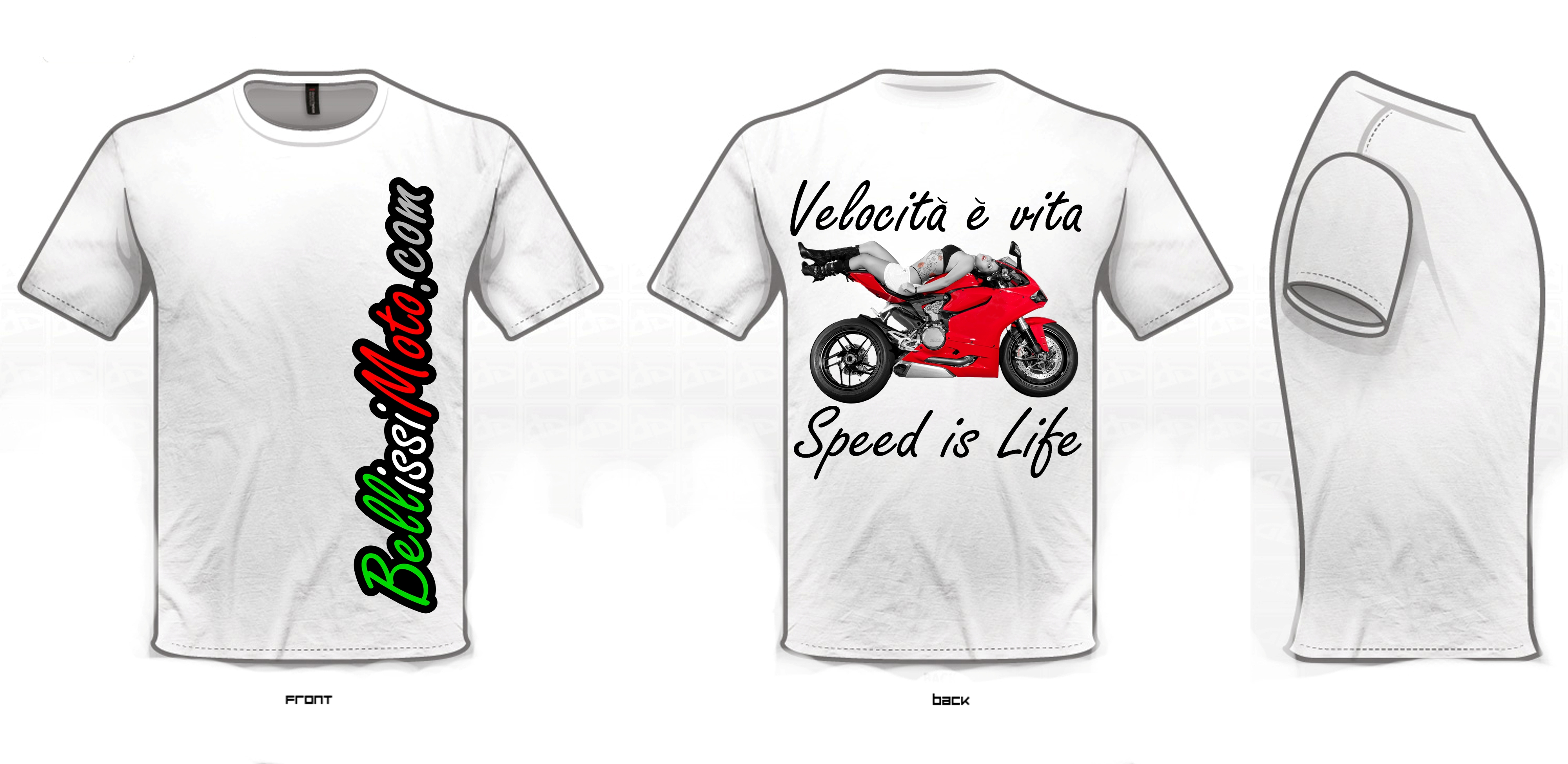 BellissiMoto "Speed is Life" T-Shirt BellissiMoto "Speed is Life" T-Shirt